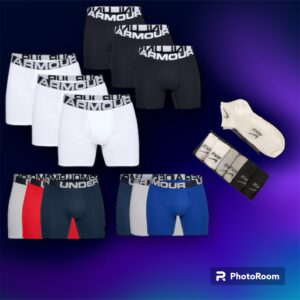 UNDER ARMOUR BOXERS PACK OF 12 UNDERWEAR Και Δώρο 12 ζεύγη Καλτσες