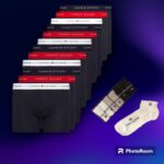 TOMMY HILFIGER BOXERS PACK OF 12 UNDERWEAR Και Δώρο 12 ζεύγη Καλτσες