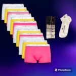 TOMMY HILFIGER BOXERS PACK OF 12 UNDERWEAR Και Δώρο 12 ζεύγη Καλτσες