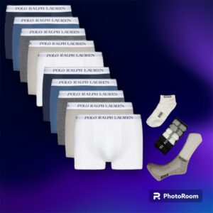 POLO RALPH LAUREN BOXERS PACK OF 12 UNDERWEAR Και Δώρο 12 ζεύγη Καλτσες
