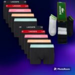 LACOSTE BOXERS PACK OF 12 UNDERWEAR Και Δώρο 12 ζεύγη Καλτσες