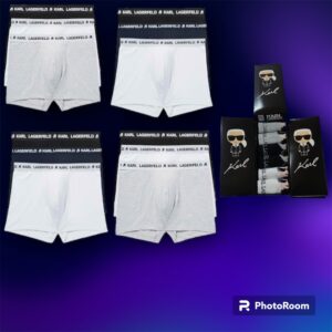 KARL LAGERFELD  BOXERS PACK OF 12 UNDERWEAR Και Δώρο 12 ζεύγη Καλτσες