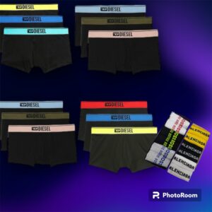 DIESEL BOXERS PACK OF 12 UNDERWEAR Και Δώρο 12 ζεύγη Καλτσες
