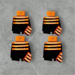Hermes Underwear Pack 12 Classic Black Orange Code - 1105
